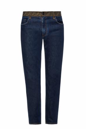 Logo-embroidered jeans, zdjęcie 1 Logo-embroidered jeans od Fendi